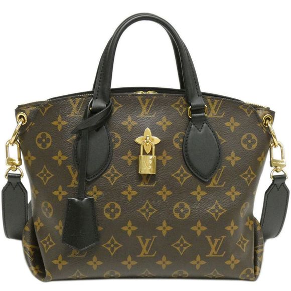 Louis Vuitton Monogram Flower Zipped PM Tote Bag Brown - Picture 1 of 9